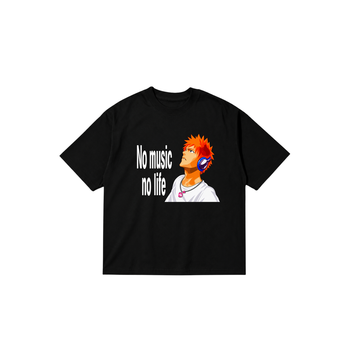 Camiseta no Music no Life