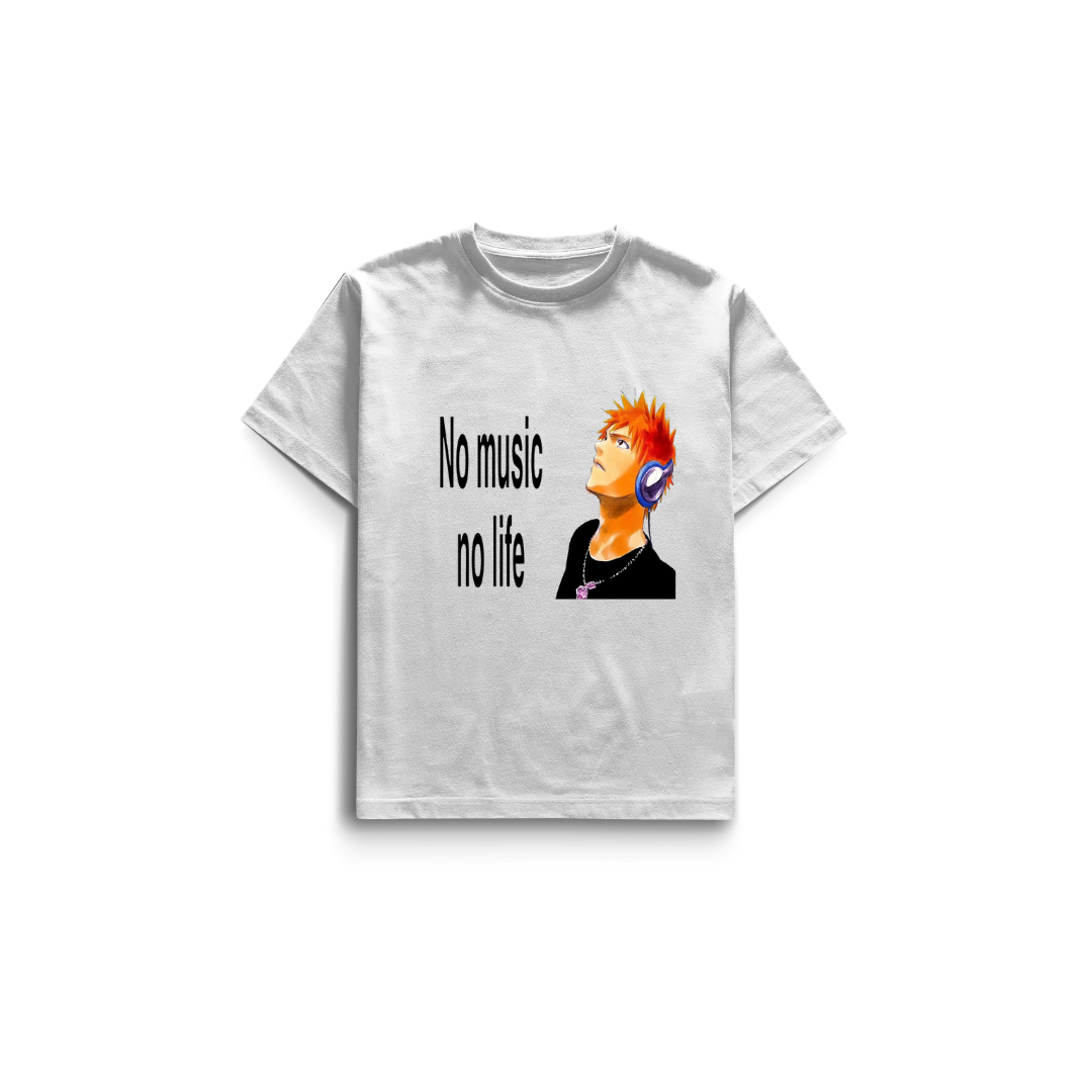 Camiseta no Music no Life